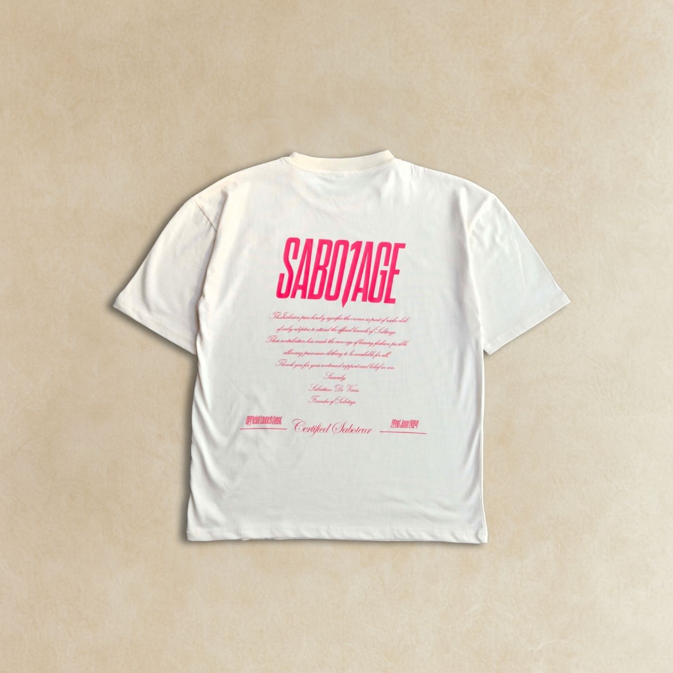 Premium streetwear flat lay back luxury launch t-shirt made in Portugal