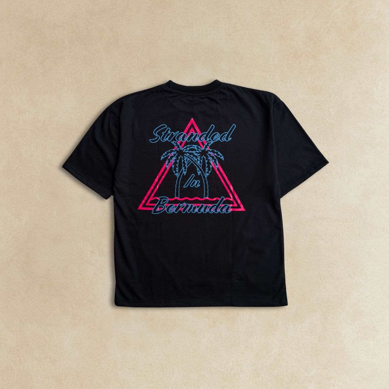 Premium streetwear flat lay luxury stranded tee made in portugal