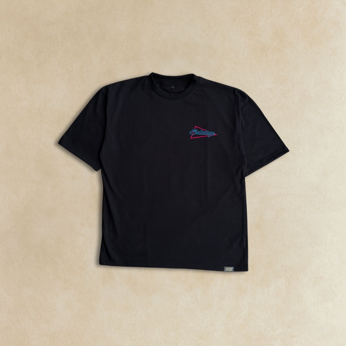 Premium streetwear flat lay luxury stranded tee made in portugal