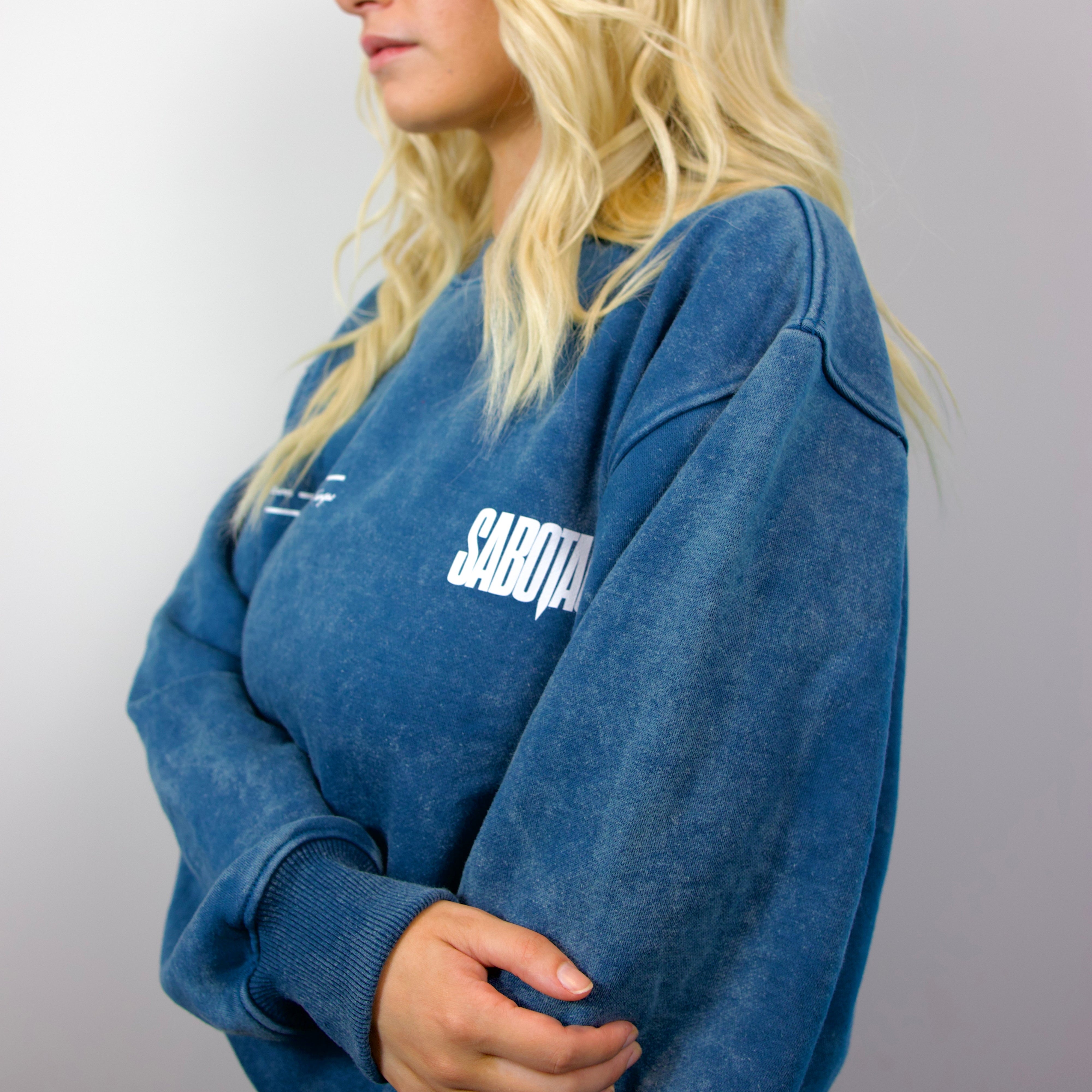Premium streetwear model in luxury great events sweatshirt