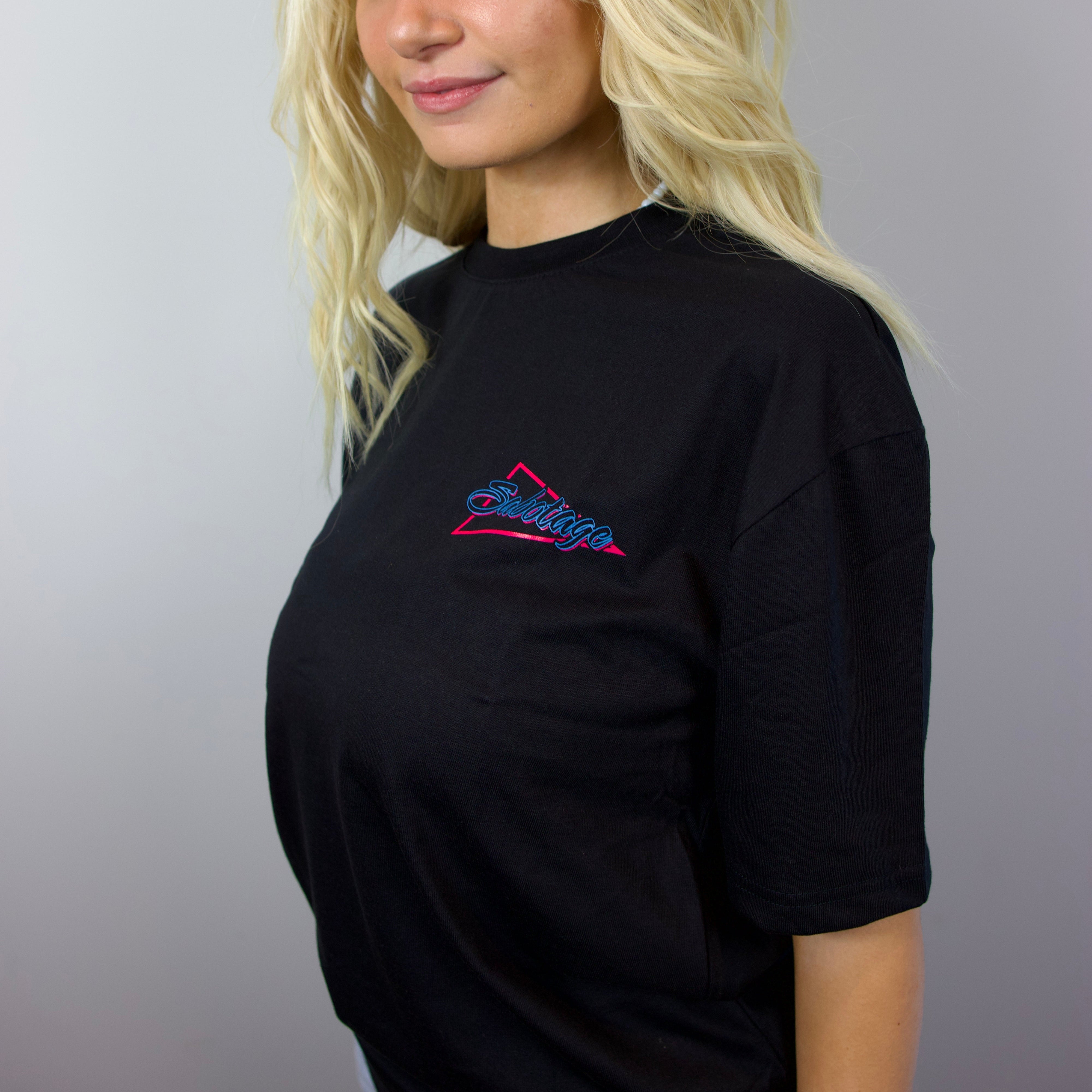 Premium streetwear model in luxury stranded t-shirt made in Portugal