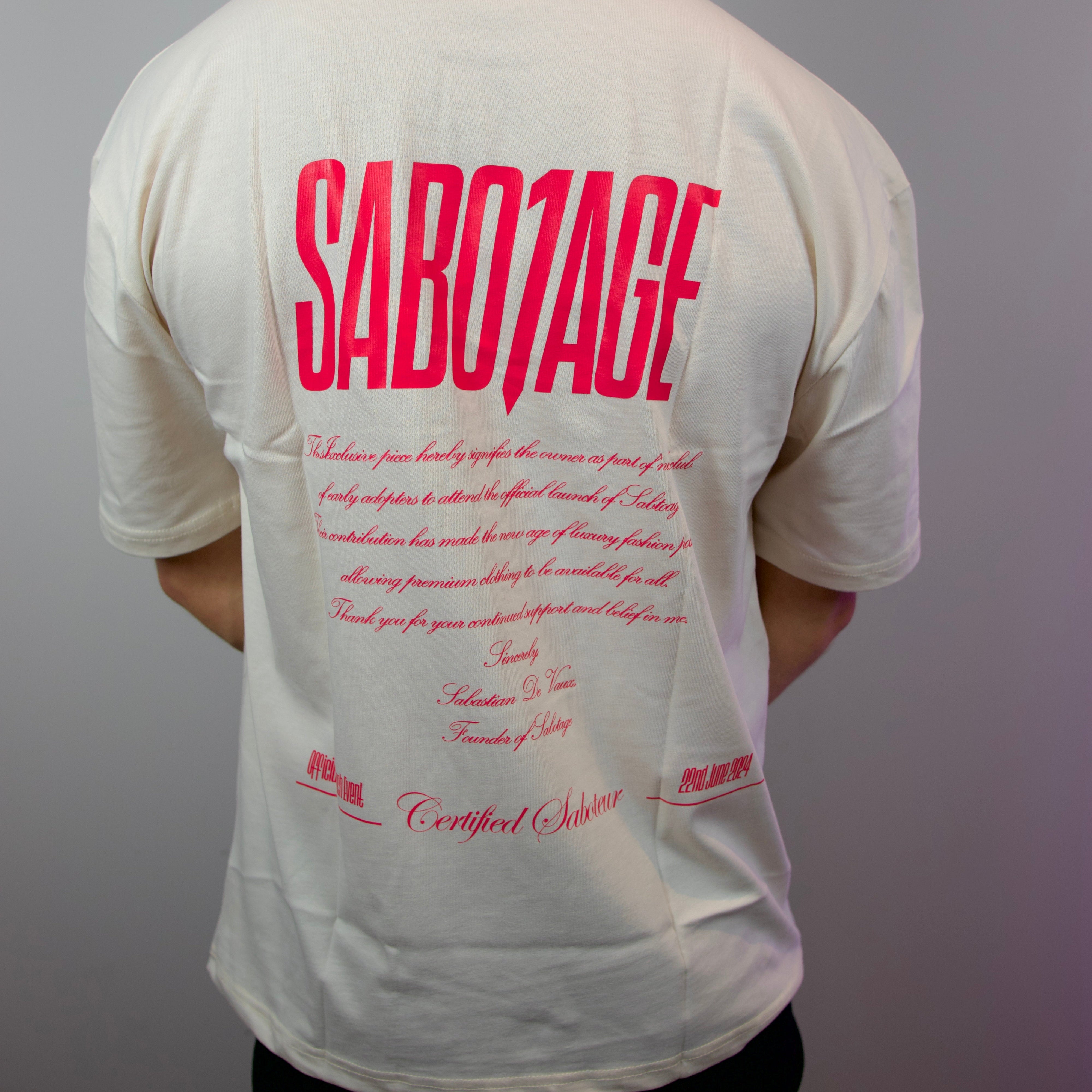 Premium streetwear model in luxury launch t-shirt made in Portugal