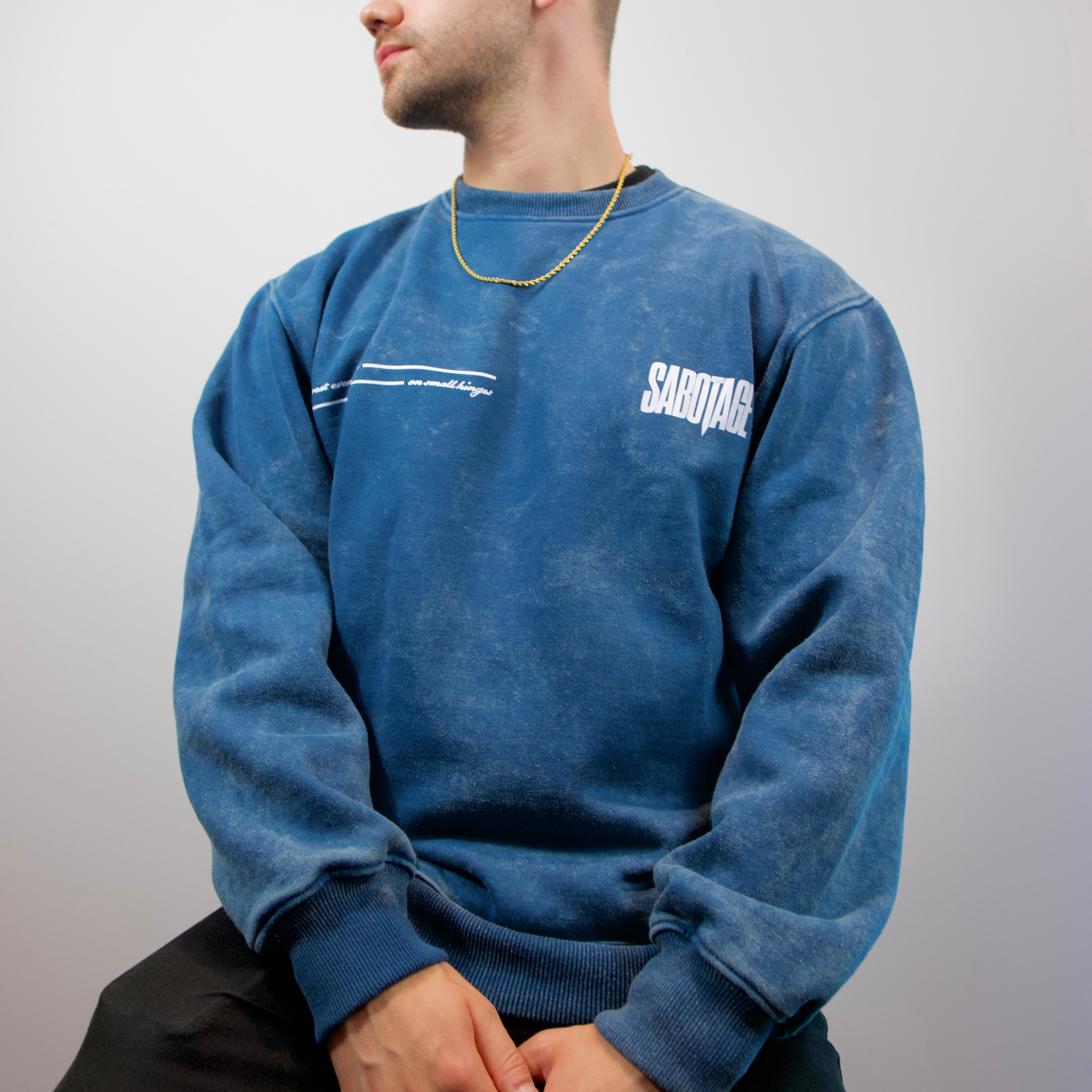 Premium streetwear model in luxury great events sweatshirt