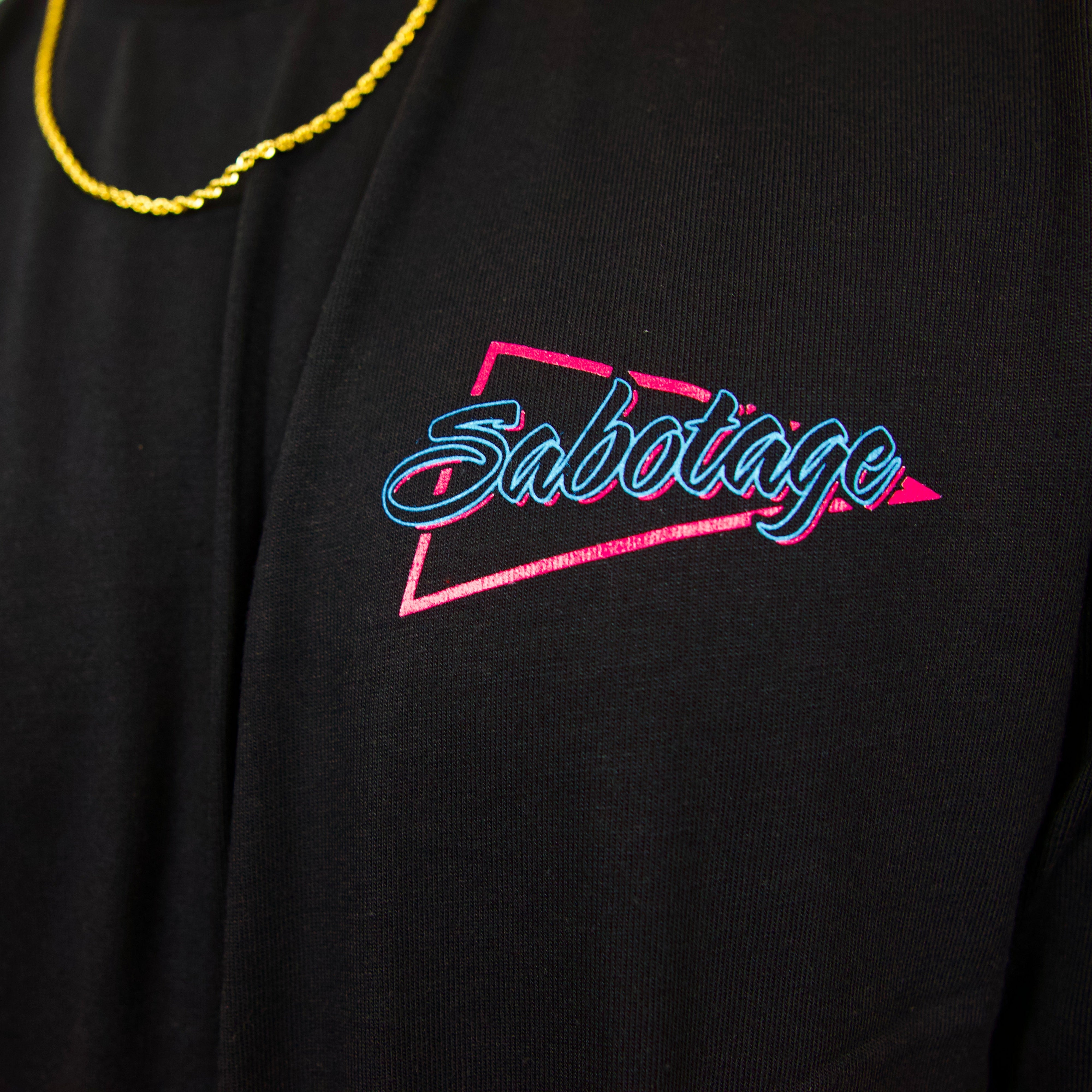 Premium streetwear detail front logo of luxury stranded t-shirt made in Portugal